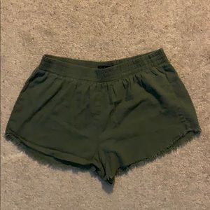 Olive green shorts
